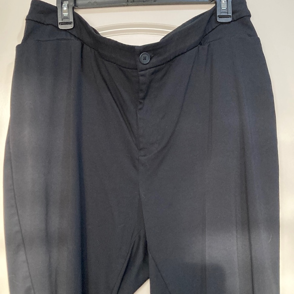 Catherines Black Cropped Dress Pants